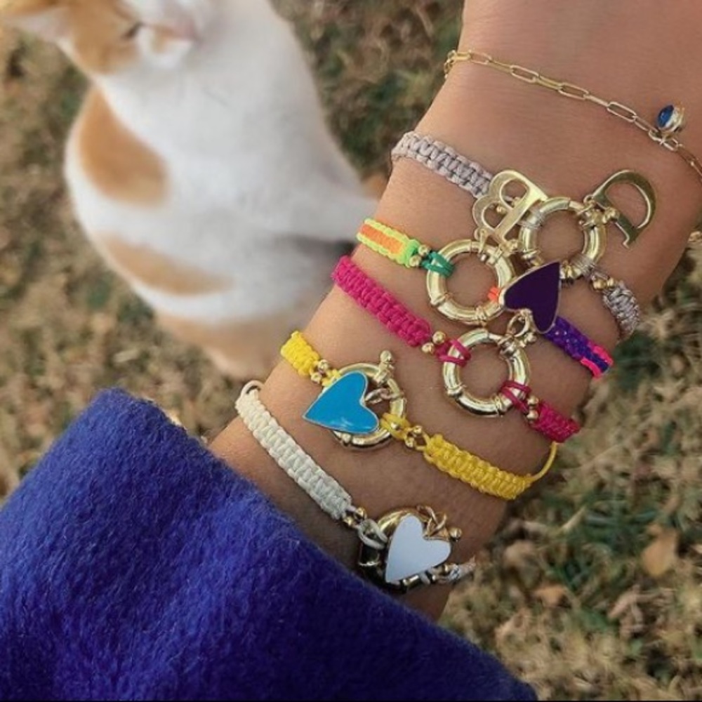 Macrame Bracelets With Sterling Silver Pendants - image 3